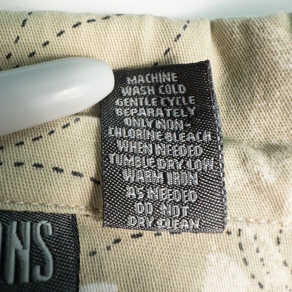 Additions by Chicos Floral Cotton Twill Button Jacket Womens 3 (XL) Khaki Beige - Picture 16 of 16